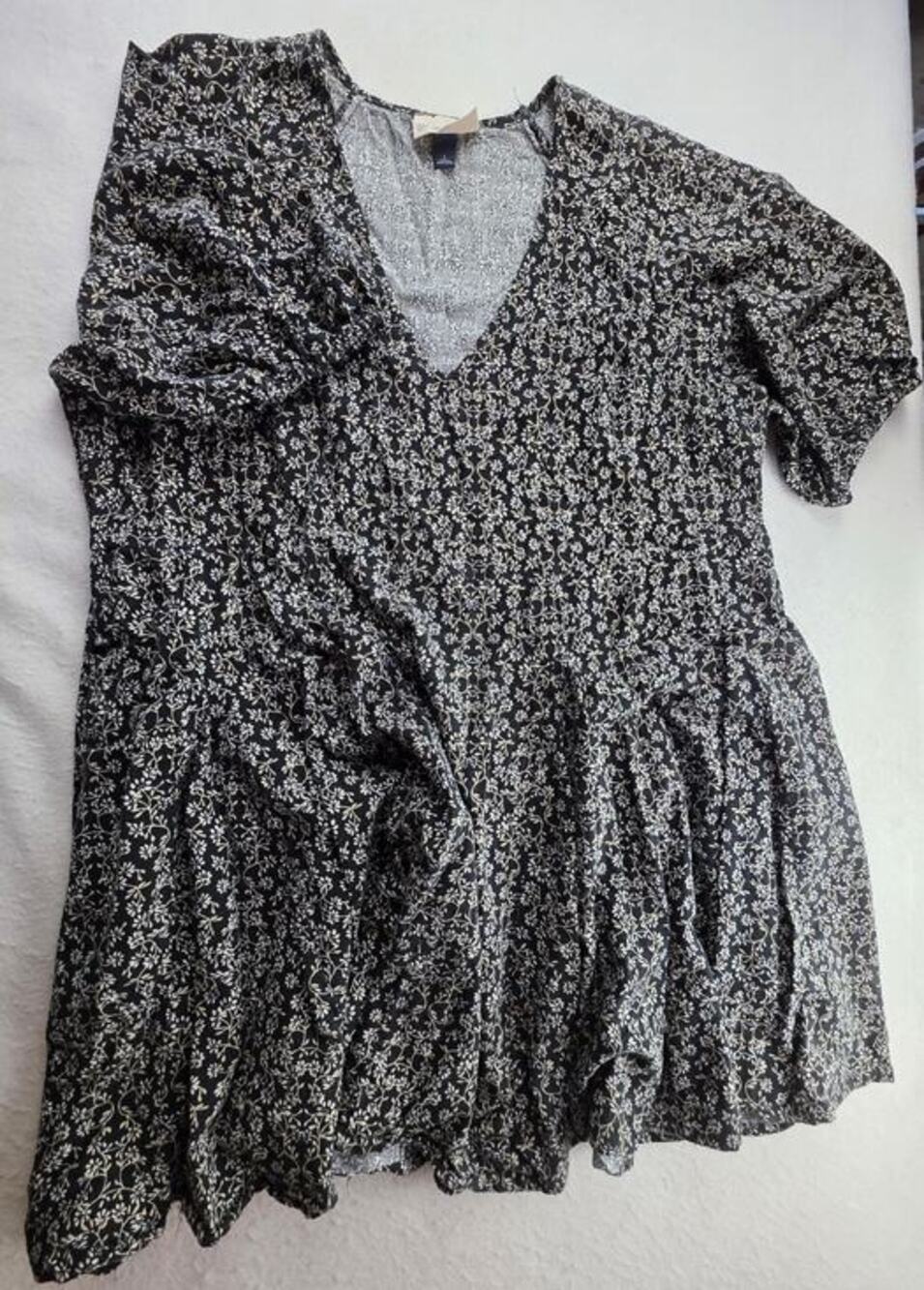 Universal Thread Floral Black Mini Dress Size Large